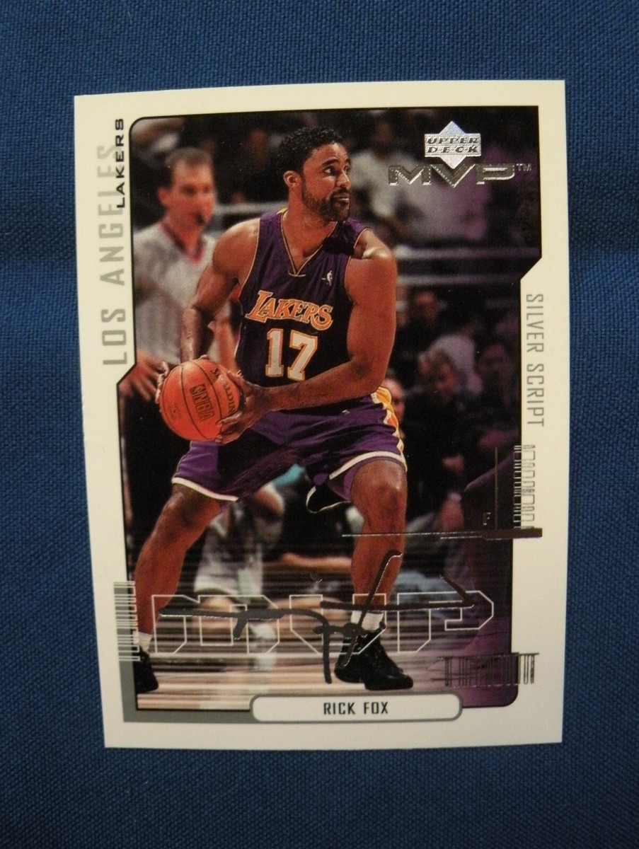 2000 UD MVP Basketball Silver Script Rick Fox Los Angeles Lakers