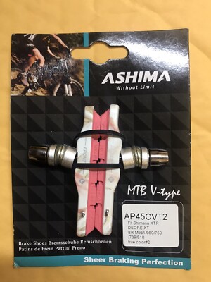 New Pink 1 Pair V-Brake Pads Shoe 70mm  Road Mountain Bike BMX Pads Set. XTR