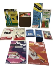 NOS MENDING LOT Iron-On Patches, Replacement Pockets, Mending Tape, Poly Web