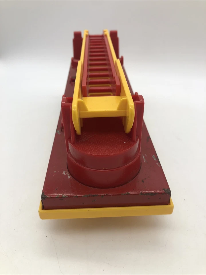 Buddy L Япония Пожарная Машина ТОЛЬКО ЛЕСТНИЧНЫЙ ПРИЦЕП Винтажная Прессованная Сталь / Пластик - Изображение 4 из 4