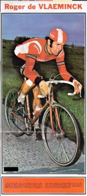 1974 DOKUMENT (ROF 26 ) POSTER SPORT RADSPORT RADFAHRER Roger de VLAEMINCK