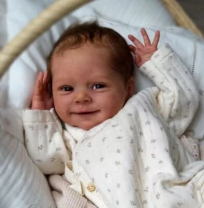 18in Reborn Doll Kit Unpainted Sebastian DIY Fresh Color with Cloth Body Gifts