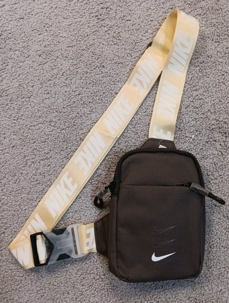NEW!!! Nike Crossbody Shoulder Chest Travel Mini Sling Bag  CHOCOLATE 5x7