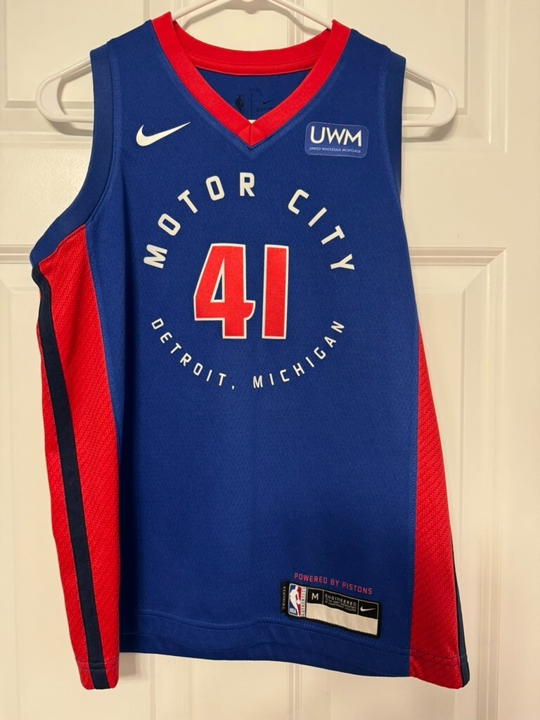 Authentic Nike NBA Saddiq Bey Motor City (Pistons) Swingman Jersey