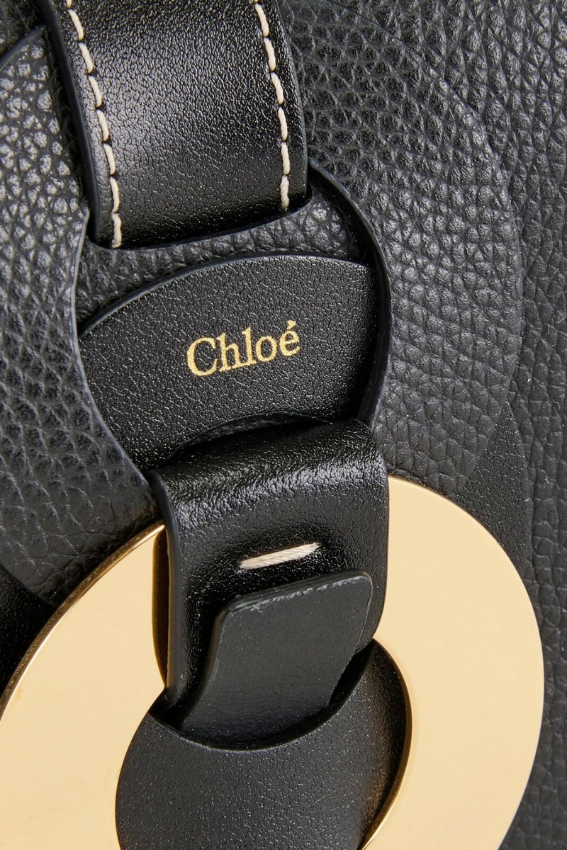 New CHLOE Darryl Belt Bag,SPAIN,Purse,Logo,Grain Calf Leather,Gold
