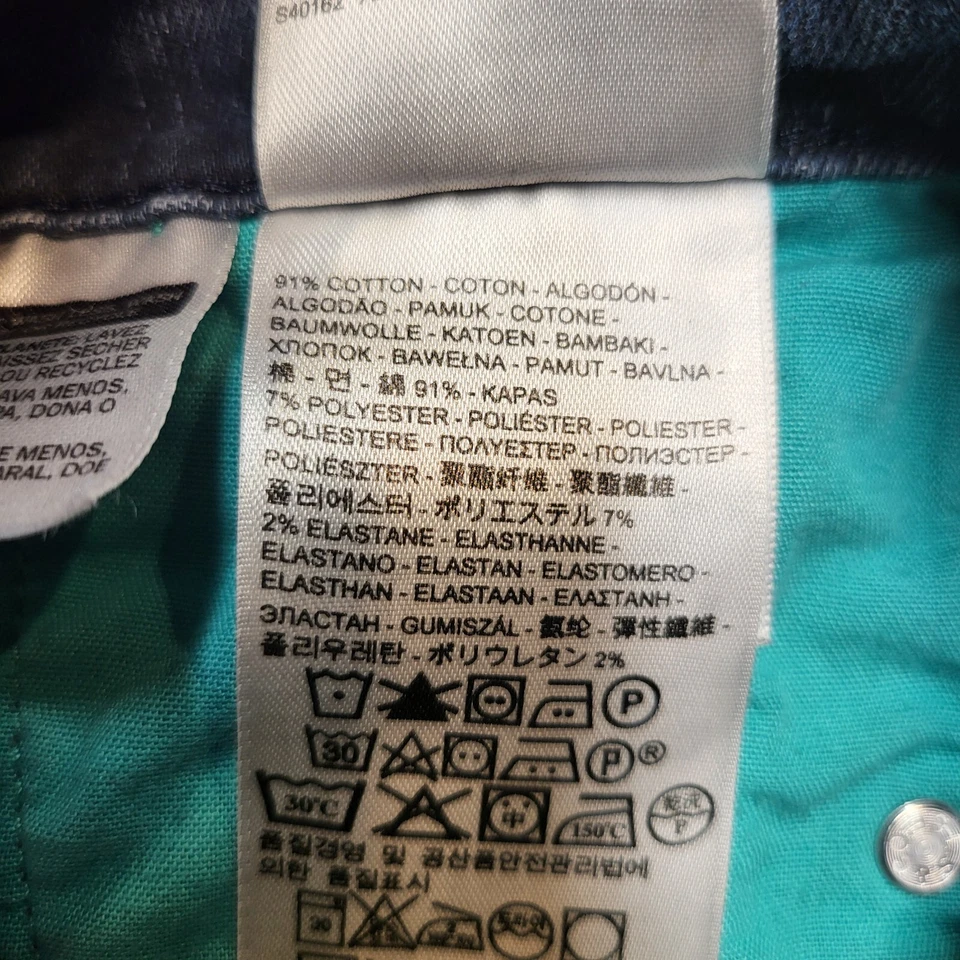 Pantalones de mezclilla Levi's 511 Commuter para hombre 28x28 azules ajustados pierna recta elásticos desgastados Foto 4 de 4