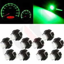 10x Green T3 Neo Wedge LED Bulb Dash A/C Climate Control Base Lights Switch Lamp