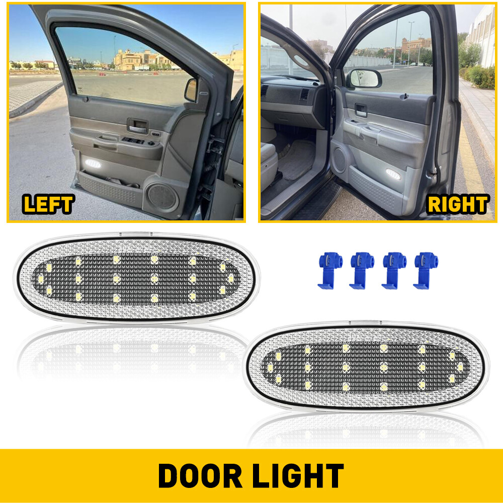 2pcs LED Door Courtesy Lights For 2002-2009 Dodge RAM 1500 2500