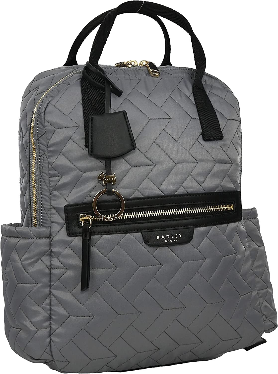 Radley London Finsbury Park Quilt Large Zip Around Backpack in Grey