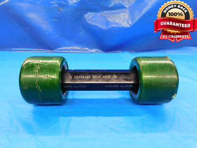 2 15/16 10 STUB ACME 2G SET THREAD PLUG GAGE 2.9375 GO NO GO