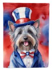 Skye Terrier Patriotic American Flag Garden Size Dac5806Gf