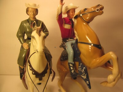 VINTAGE HARTLAND ROY ROGERS/ REARING TRIGGER &DALE