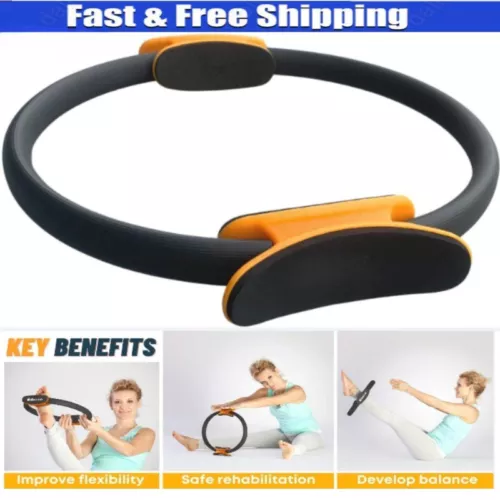 Dual Grip Pilates Ring Body Sport Fitness Magic Circle Weight Exercise Yoga US