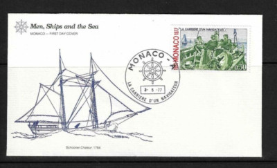 Naval Covers/ Men, Ships And The Sea / Monaco , The Swallow During A Cyclone