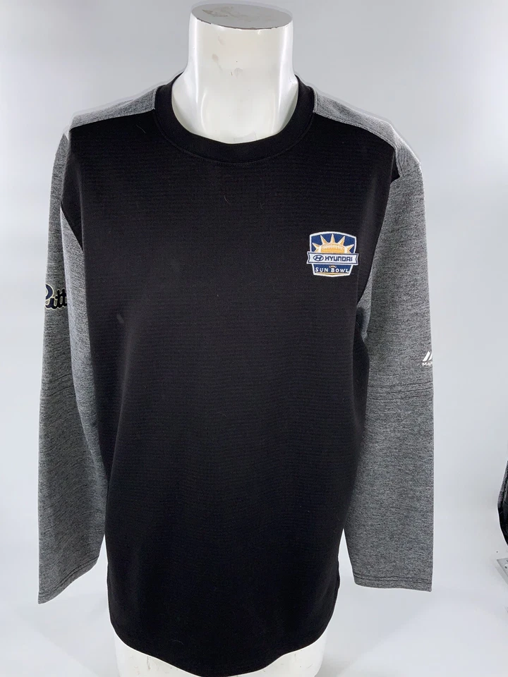 Пуловер Pitt Panthers Hyundai Sun Bowl Majestic L черный полиэтиленовый Crew YGI J2-162 - Изображение 2 из 4