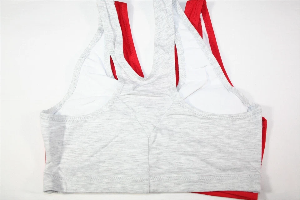 Sujetador activo espalda deportiva de algodón 934X02 Barely There X570 S rojo/gris Foto 2 de 2