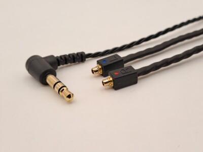 MMCX Audio Cable For Audix A10x/A10 Audeze Euclid Headphones -BLACK