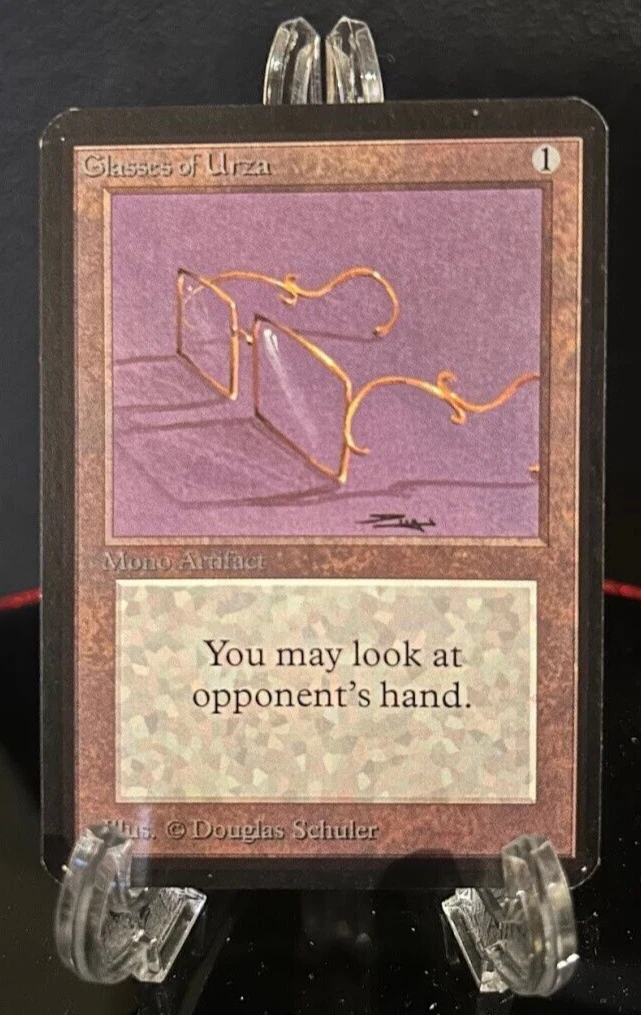 Glasses Of Urza ALPHA Mtg LP+ Excellent Condition Vintage Magic The Gathering