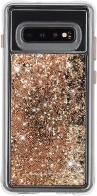 Offizielle Case-Mate stoßfeste Wasserfall Gold Hülle Cover für Samsung Galaxy S10+