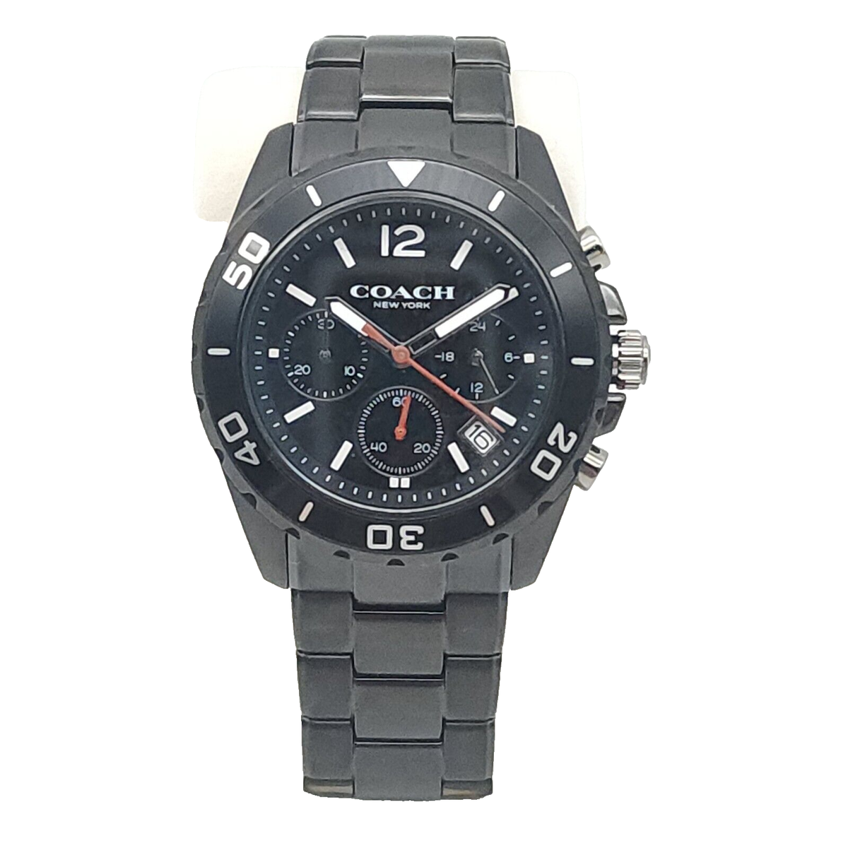 COACH 腕時計 14602555 KENT メンズ　r1037 COACH KENT BLACK STAINLESS STEEL CHRONOGRAPH MENS WATCH 44MM | eBay