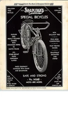 1935 Paper Ad Shapleigh Bicycle Balloon Tires Hunting Gear Knife Duck Decoy ++
