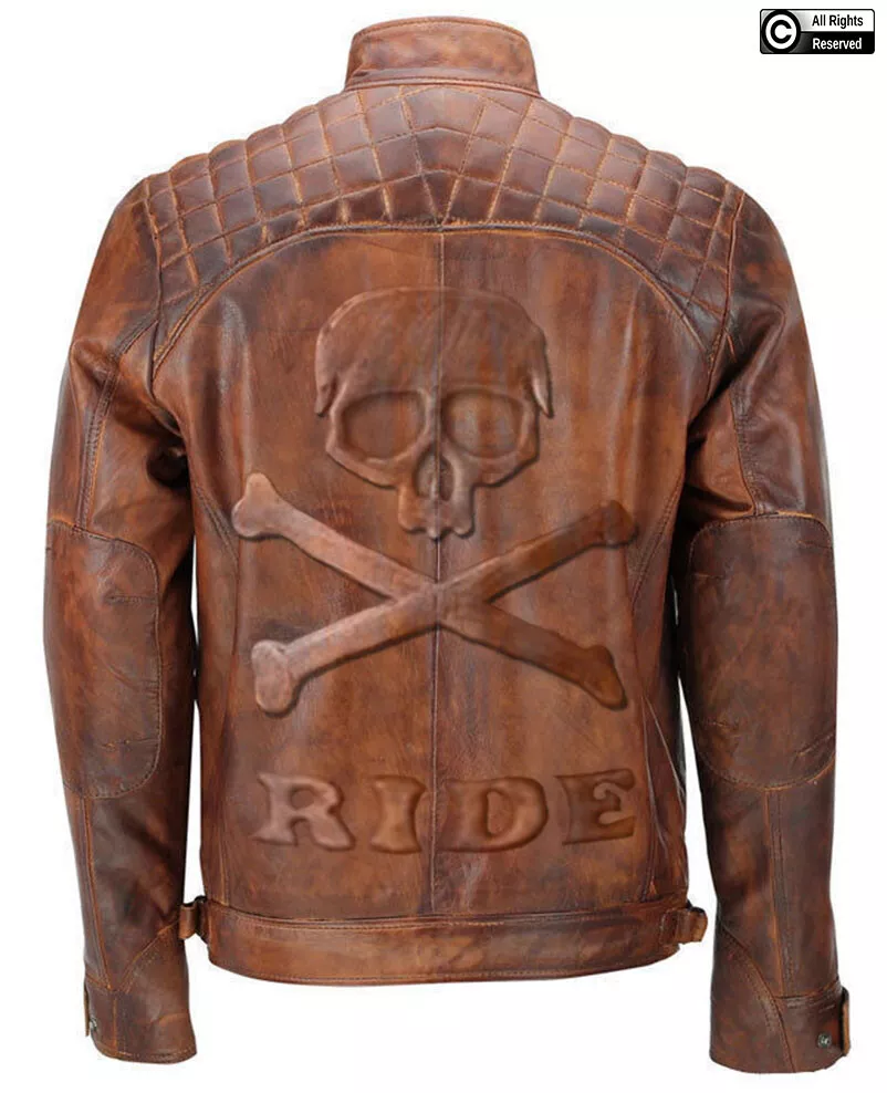 Skull lab leather best sale jacket