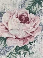Vintage Lady Pepperell Standard Floral Pillowcases Set Of 2 Pink Cabbage Roses