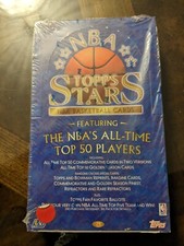1996 TOPPS STARS NBA BASKETBALL HOBBY BOX:NEW FACTORY SEAL M JORDAN/CHAMBERLAIN