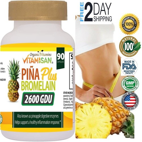 Pina Plus Bromelain 180 cap Digestive Enzymes Ananas Comosus Sunshine