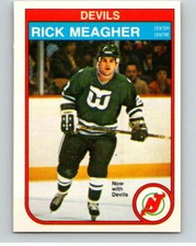 1982-83 O-Pee-Chee #144 Rick Meagher  RC Rookie New Jersey Devils V58095
