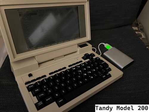 Tandy RadioShack Model 100, 102 and 200 (TRS-80) USB to Barrel power adapter - Photo 6/6
