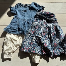 Baby Gap Oshkosh Lot 12-18 Months Girl Lot Dress Top Bloomer Pants Floral Dot