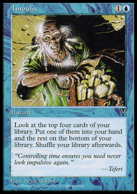 Impulse X (1) Visions Excellent/Near Mint MTG (RG) 4RCards | eBay