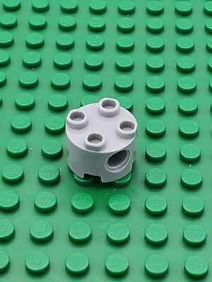 LEGO   2x Technic Rundstein m Loch 2x2 Brick - 17485  Hellgrau Light Bluish Gray