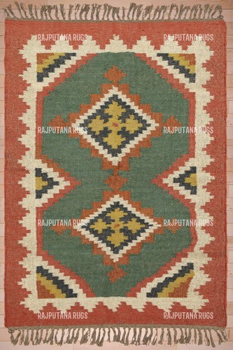 Rugs Wool Kilim Natural Handwoven Jute Rug, Vintage Kilim 12 - Picture 6 of 9