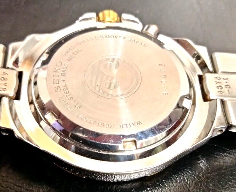 Seiko Indicator Kinetic WR 100m 5M42-OP68 Japan movt mens watch | eBay