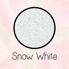 Glitter Heat Transfer Vinyl Full Roll 20" -SNOW WHITE- IRON-ON HTV 