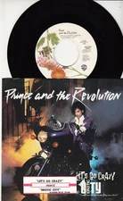 PRINCE - LET'S GO CRAZY - ORIGINAL WARNER BROS. 45 WPS - JUKEBOX TITLE STRIP