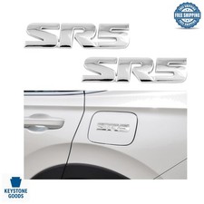 2pcs Metal Emblems For Toyota Sr5 V6 - 3d Chrome Badge Stickers