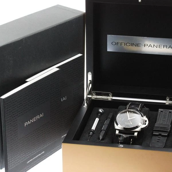 Panerai — Officine Panerai Luminor 1950 Acciaio PAM01320 44mm SS Black Dial Watch #C2251