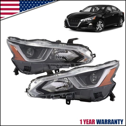 Headlights Halogen Factory Projector Headlamps Left+Right For Altima 2019-2021