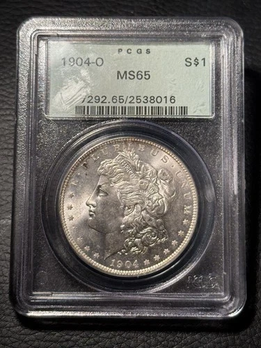 1904 O Morgan Silver Dollar PCGS MS65 OGH