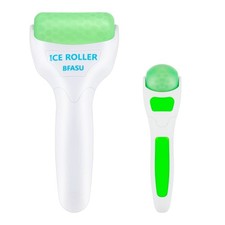 BFASU Ice Roller, Face Roller 2 PCS, Massage Tools 2 Piece Assortment, Green