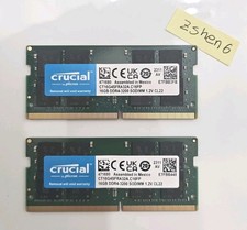 Crucial 32GB (2x16GB) 3200MHz 260-pin SODIMM DDR4 RAM Memory Kit