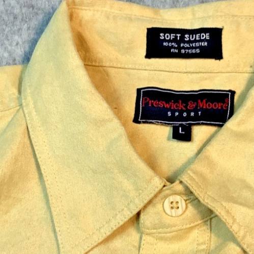 Preswick Moore Shirt Soft Faux Suede Polyester Long Sleeve P14x image 4