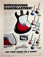 Danelectro Danoblasters Guitars Basses 2000 Full Page Print Ad Effects