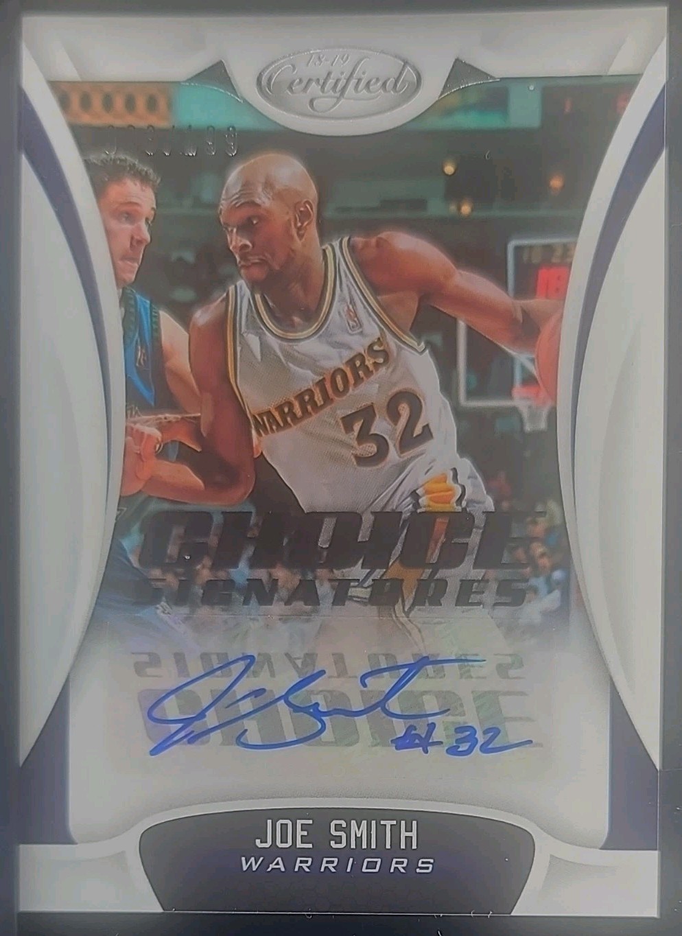 2018-19 Panini Certified - Choice Signatures Joe Smith #CS-JSM /199 (AU)