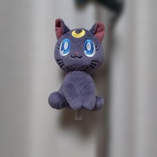 Sailor Moon Luna Plush Toy with Strap Purple 15cm
