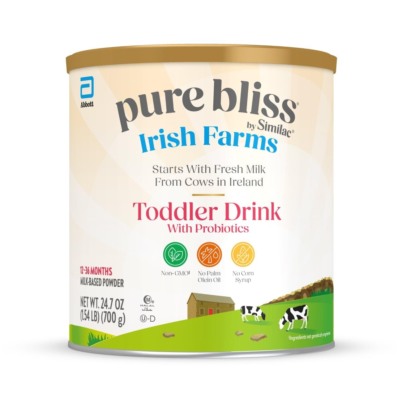 Pure Bliss by Similac Irish Farms Toddler Drink,* Easy to Digest, Non-GMO,