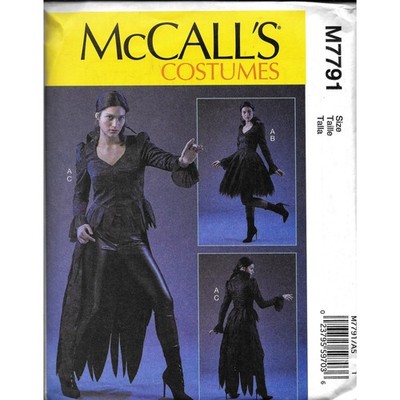 McCalls M7791 Steampunk Gothic Witch Fairy Costume Sew Pattern UNC Plus 14-22